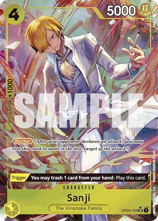 Sanji (OP04-104) (Alternate Art) - OP04-104 - Super Rare