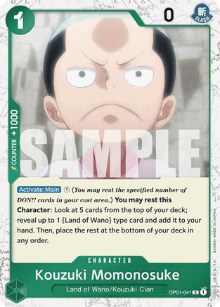 Kouzuki Momonosuke (Jolly Roger Foil) - OP01-041 - Rare