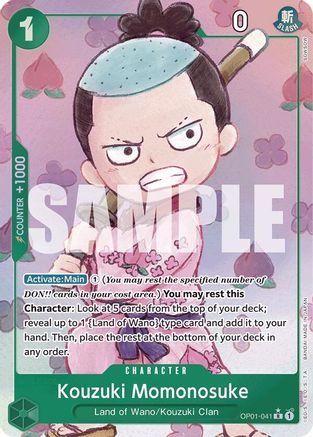 Kouzuki Momonosuke (Alternate Art) - OP01-041 - Rare