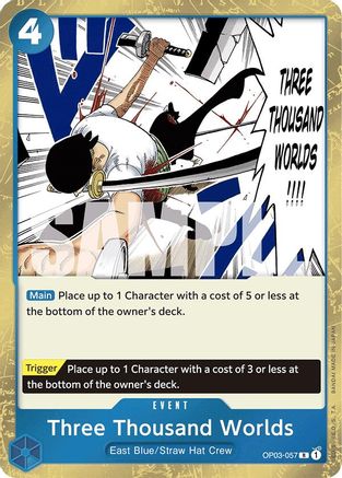 Three Thousand Worlds (Jolly Roger Foil) - OP03-057 - Rare