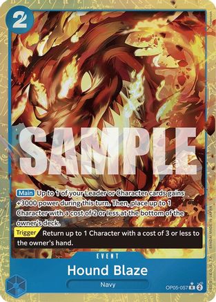 Hound Blaze (Alternate Art) - OP05-057 - Rare