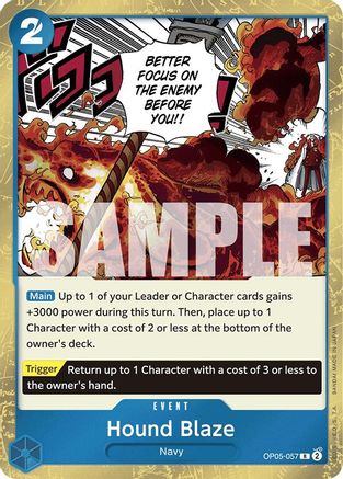Hound Blaze (Jolly Roger Foil) - OP05-057 - Rare