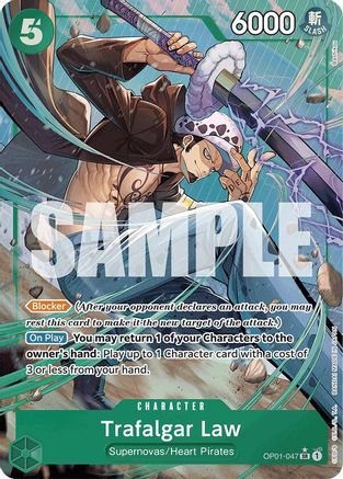 Trafalgar Law (OP01-047) (Alternate Art) - OP01-047 - Super Rare