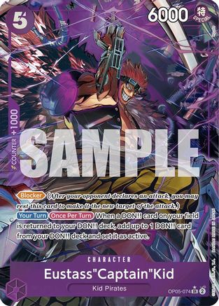 Eustass"Captain"Kid (OP05-074) (Alternate Art) - OP05-074 - Super Rare