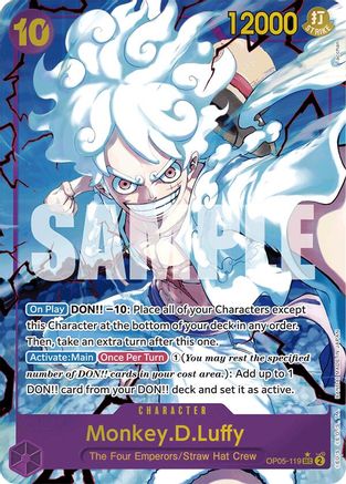 Monkey.D.Luffy (OP05-119) (Alternate Art) - OP05-119 - Secret Rare