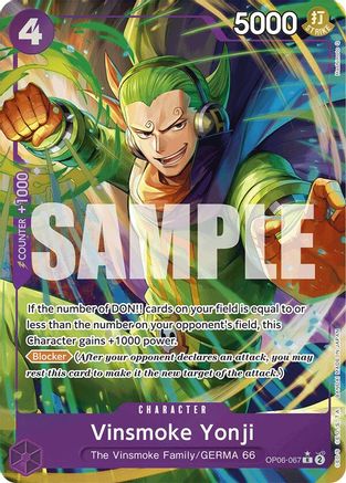 Vinsmoke Yonji (OP06-067) (Alternate Art) - OP06-067 - Rare