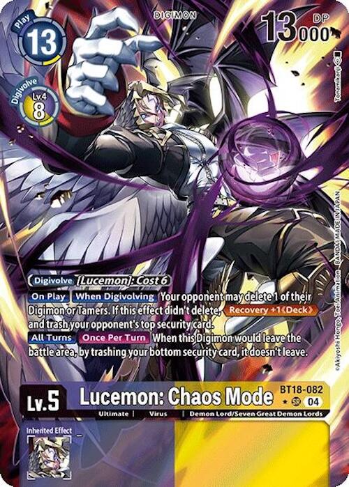 Lucemon: Chaos Mode [BT18-082] (Alternate Art) [Release Special Booster 2.0]