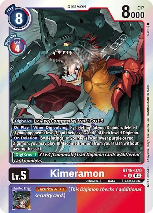 Kimeramon [BT19-070] (Release Special Booster 2.0: Box Promotion Pack) [Release Special Booster 2.0]