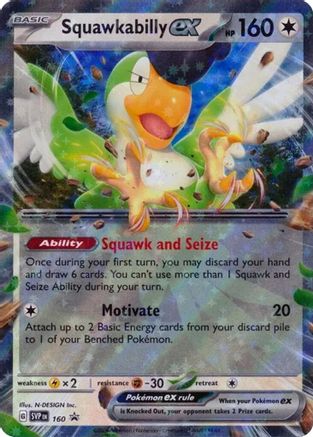 Squawkabilly ex - 160 - Promo - Holofoil