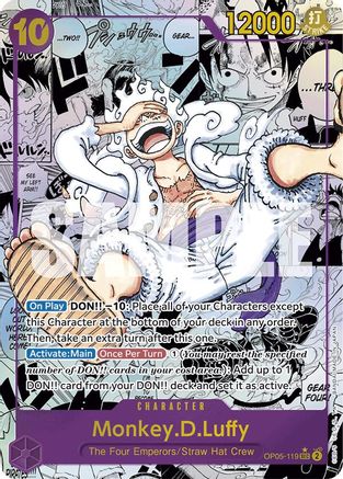 Monkey.D.Luffy (OP05-119) (Manga) - OP05-119 - Secret Rare