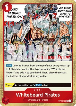 Whitebeard Pirates (ST15 - ST20 Release Event Winner Pack) - OP02-022 - Uncommon