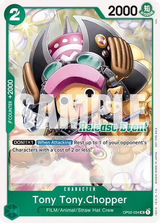 Tony Tony.Chopper (ST15 - ST20 Release Event Winner Pack) - OP02-034 - Uncommon