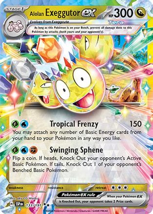 Alolan Exeggutor ex - 133/191 - Double Rare