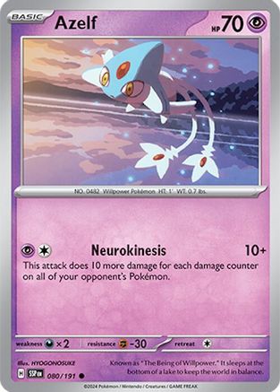 Azelf - 080/191 - Common - Reverse Holofoil