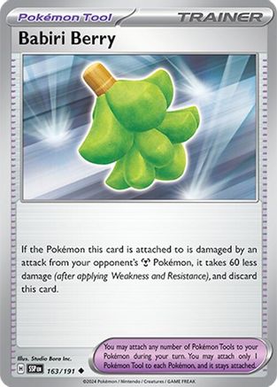 Babiri Berry - 163/191 - Uncommon - Reverse Holofoil