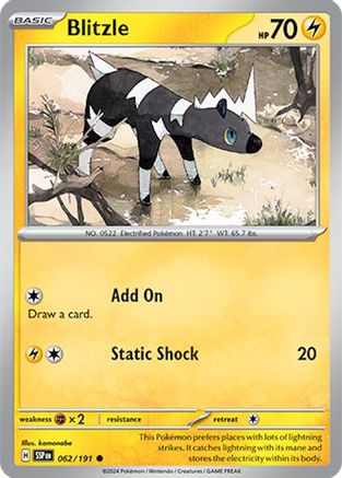 Blitzle - 062/191 - Common - Reverse Holofoil