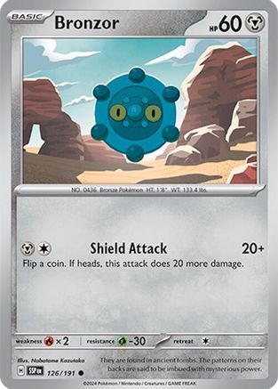 Bronzor - 126/191 - Common - Reverse Holofoil