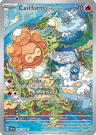 Castform Sunny Form - 195/191 - Illustration Rare