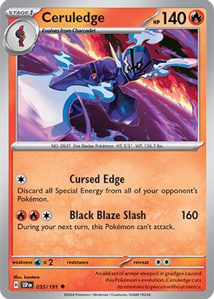 Ceruledge - 035/191 - Uncommon - Reverse Holofoil