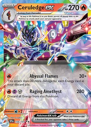 Ceruledge ex - 036/191 - Double Rare