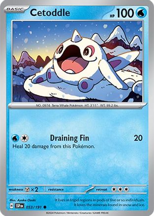 Cetoddle - 053/191 - Common - Reverse Holofoil