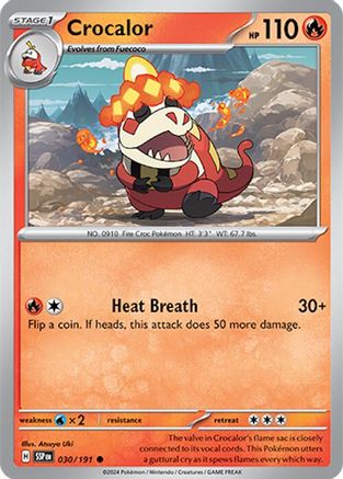 Crocalor - 030/191 - Common - Reverse Holofoil