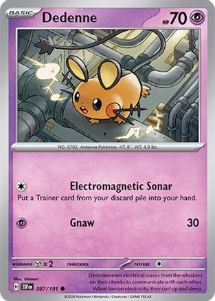 Dedenne - 087/191 - Common - Reverse Holofoil
