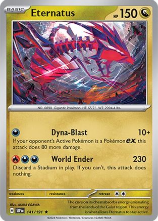Eternatus - 141/191 - Rare - Reverse Holofoil