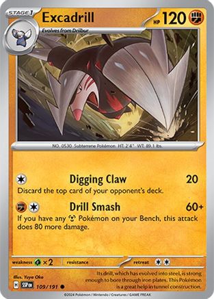 Excadrill - 109/191 - Common - Reverse Holofoil