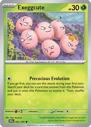 Exeggcute - 001/191 - Common - Reverse Holofoil