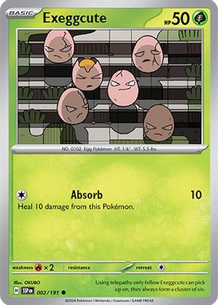 Exeggcute - 002/191 - Common - Reverse Holofoil
