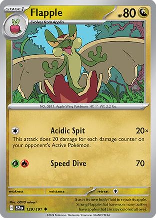 Flapple - 139/191 - Uncommon - Reverse Holofoil