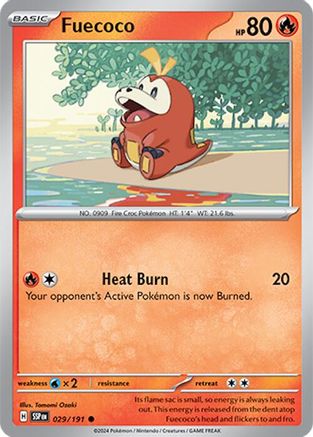 Fuecoco - 029/191 - Common - Reverse Holofoil