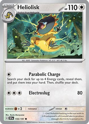 Heliolisk - 155/191 - Common - Reverse Holofoil
