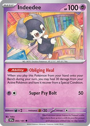 Indeedee - 093/191 - Uncommon - Reverse Holofoil