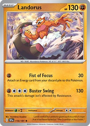 Landorus - 110/191 - Rare - Reverse Holofoil