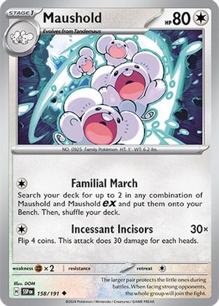 Maushold - 158/191 - Uncommon - Reverse Holofoil