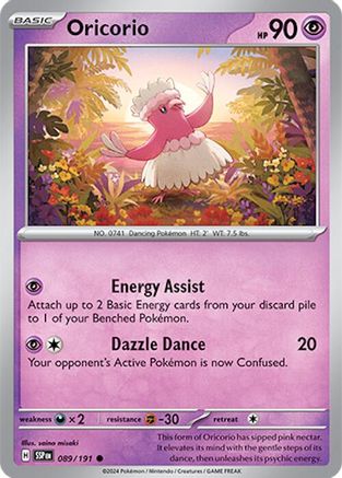 Oricorio - 089/191 - Common - Reverse Holofoil