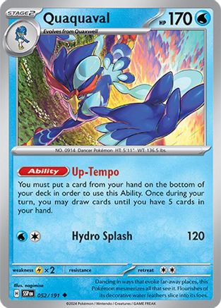 Quaquaval - 052/191 - Uncommon - Reverse Holofoil