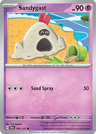 Sandygast - 090/191 - Common - Reverse Holofoil