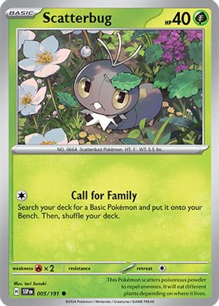 Scatterbug - 005/191 - Common - Reverse Holofoil