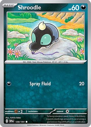 Shroodle - 120/191 - Common - Reverse Holofoil