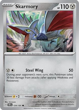Skarmory - 124/191 - Common - Reverse Holofoil