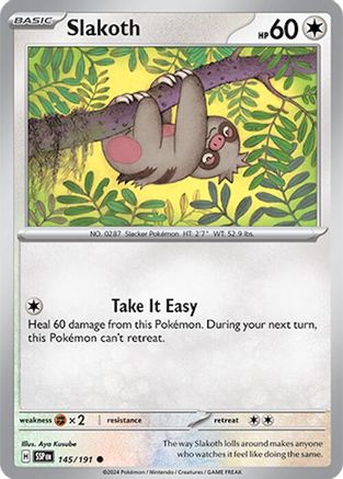 Slakoth - 145/191 - Common - Reverse Holofoil