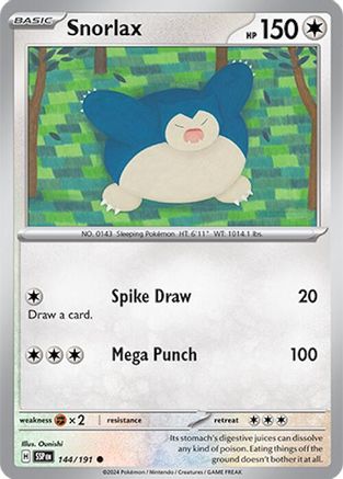 Snorlax - 144/191 - Common - Reverse Holofoil