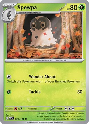 Spewpa - 006/191 - Common - Reverse Holofoil