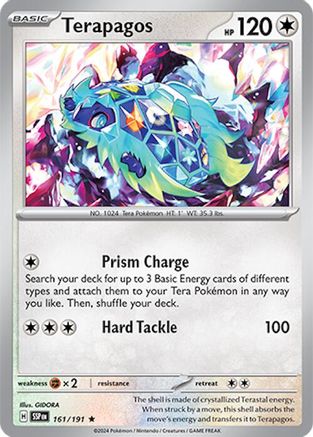Terapagos - 161/191 - Rare - Reverse Holofoil