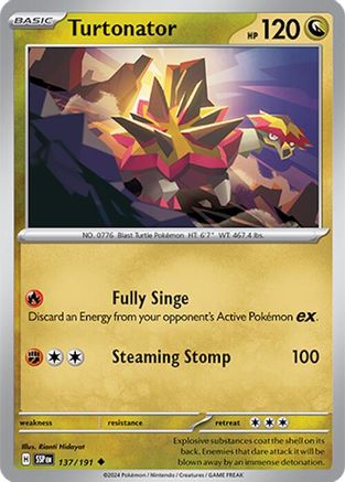 Turtonator - 137/191 - Uncommon - Reverse Holofoil