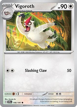 Vigoroth - 146/191 - Common - Reverse Holofoil