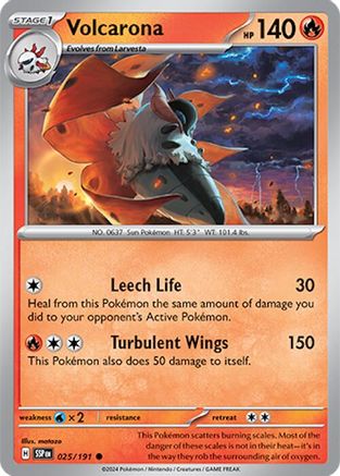Volcarona - 025/191 - Common - Reverse Holofoil